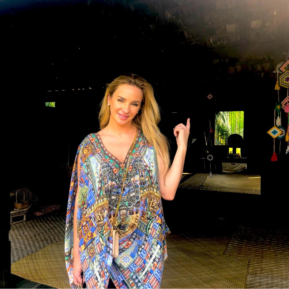 Real Camilla caftan silk